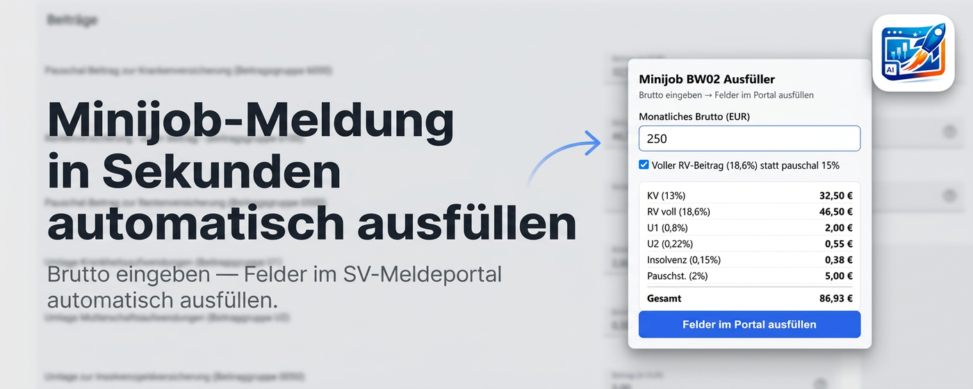 Minijob BW02 Ausfüller Vorschau